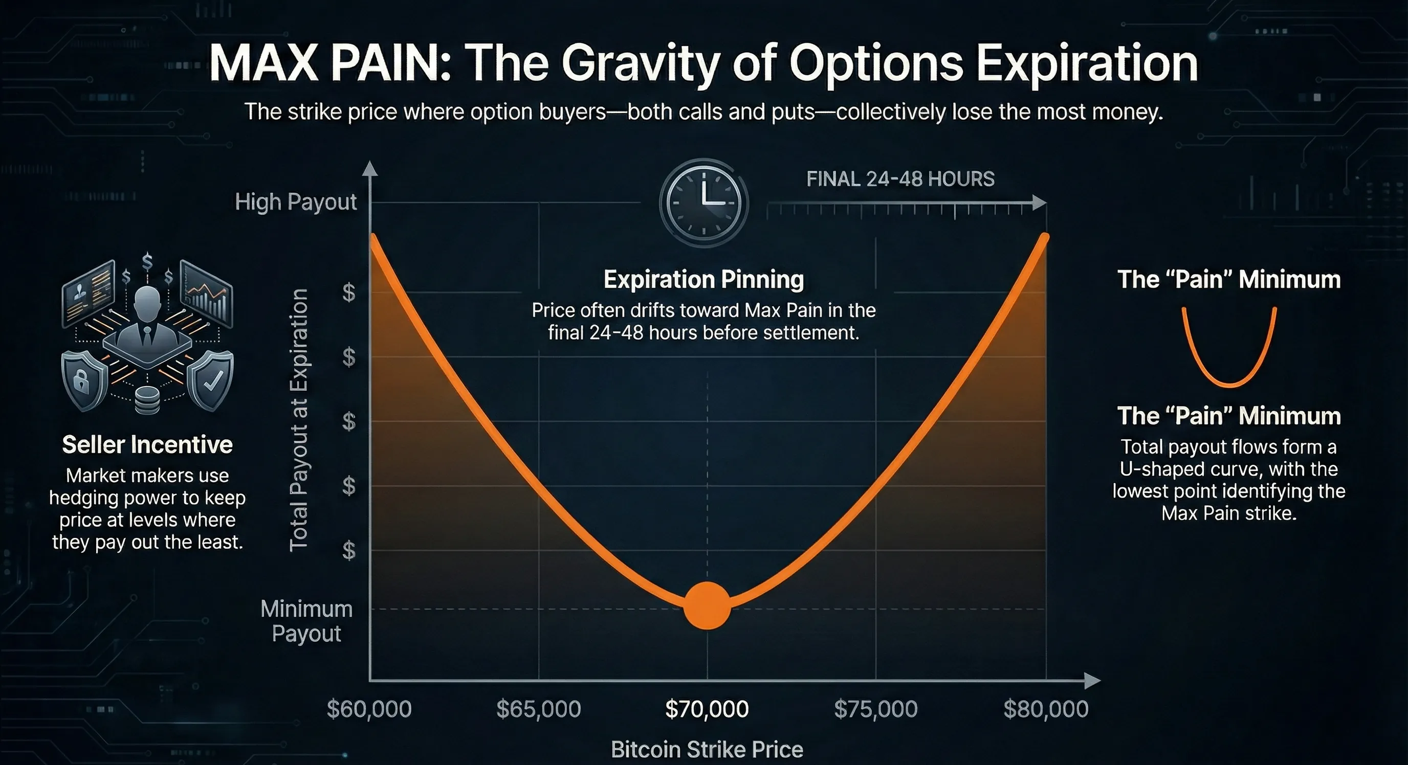 How Max Pain is calculated — the settlement price that minimizes total option payouts